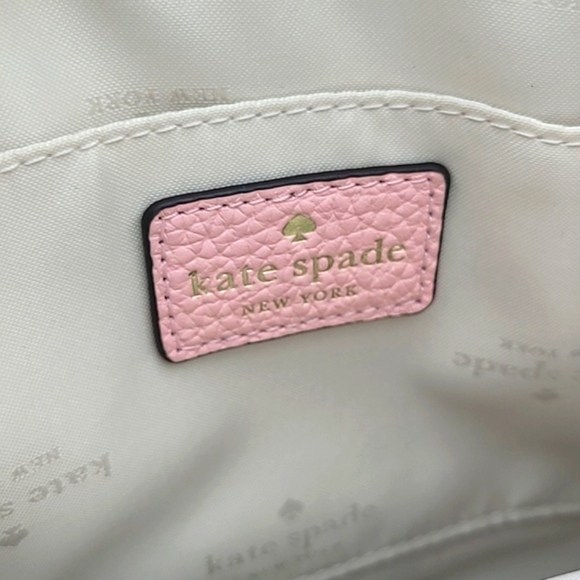 NWT KATE SPADE HANNA CROSSBODY BAG PURSE ROSY CHEEKS PINK LEATHER  MSRP $299 - Picture 7 of 7